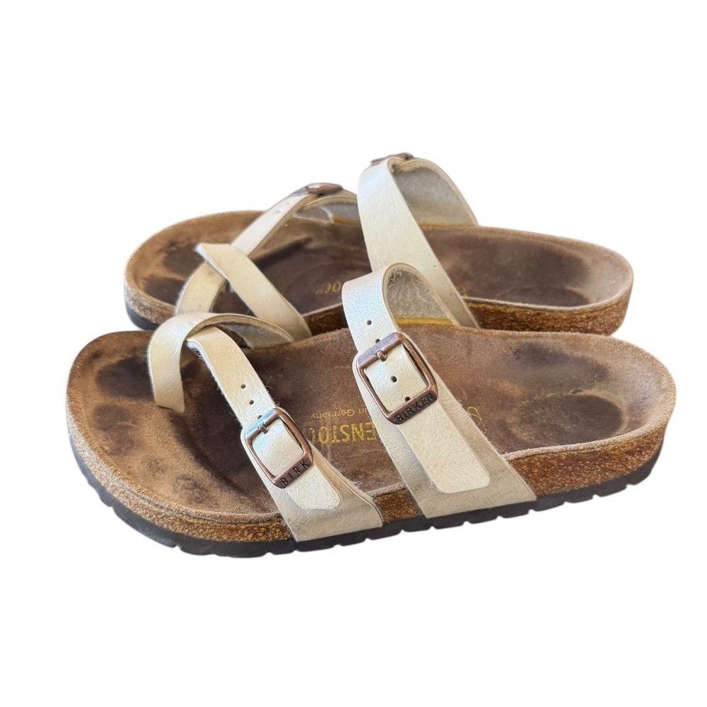 Birkenstock Women's Beige Tan Double-strap Sandals